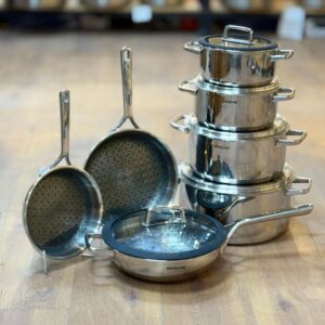 سرویس قابلمه استیل عرشیا 13 پارچه مدل SS050-3343
