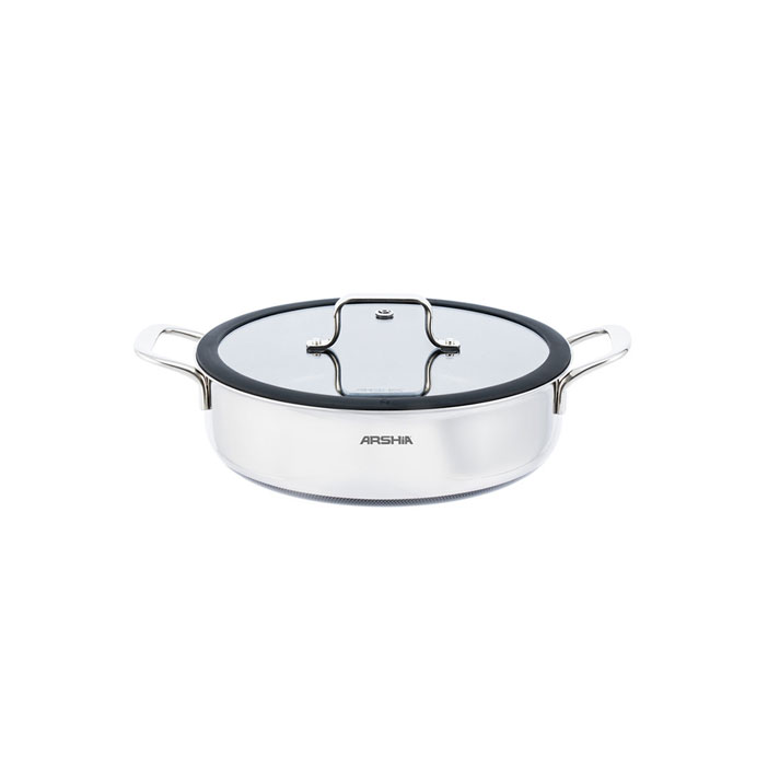 ماهیتابه هیبریدی عرشیا سایز 28 مدل SS622-3700